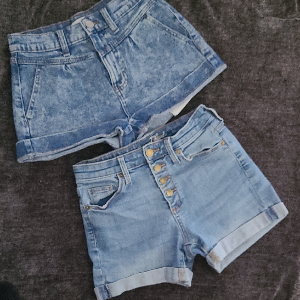 Universal Thread Light and Medium Blue Jean Shorts